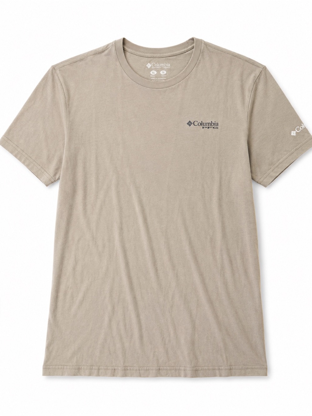 Columbia Short Sleeve Crew Tee — Taupe Beige